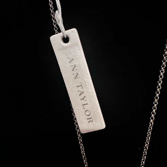 NWT Ann Taylor 17” long necklace with three pom-poms. - Picture 6 of 9